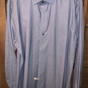 Blue Patterned Dress Shirt